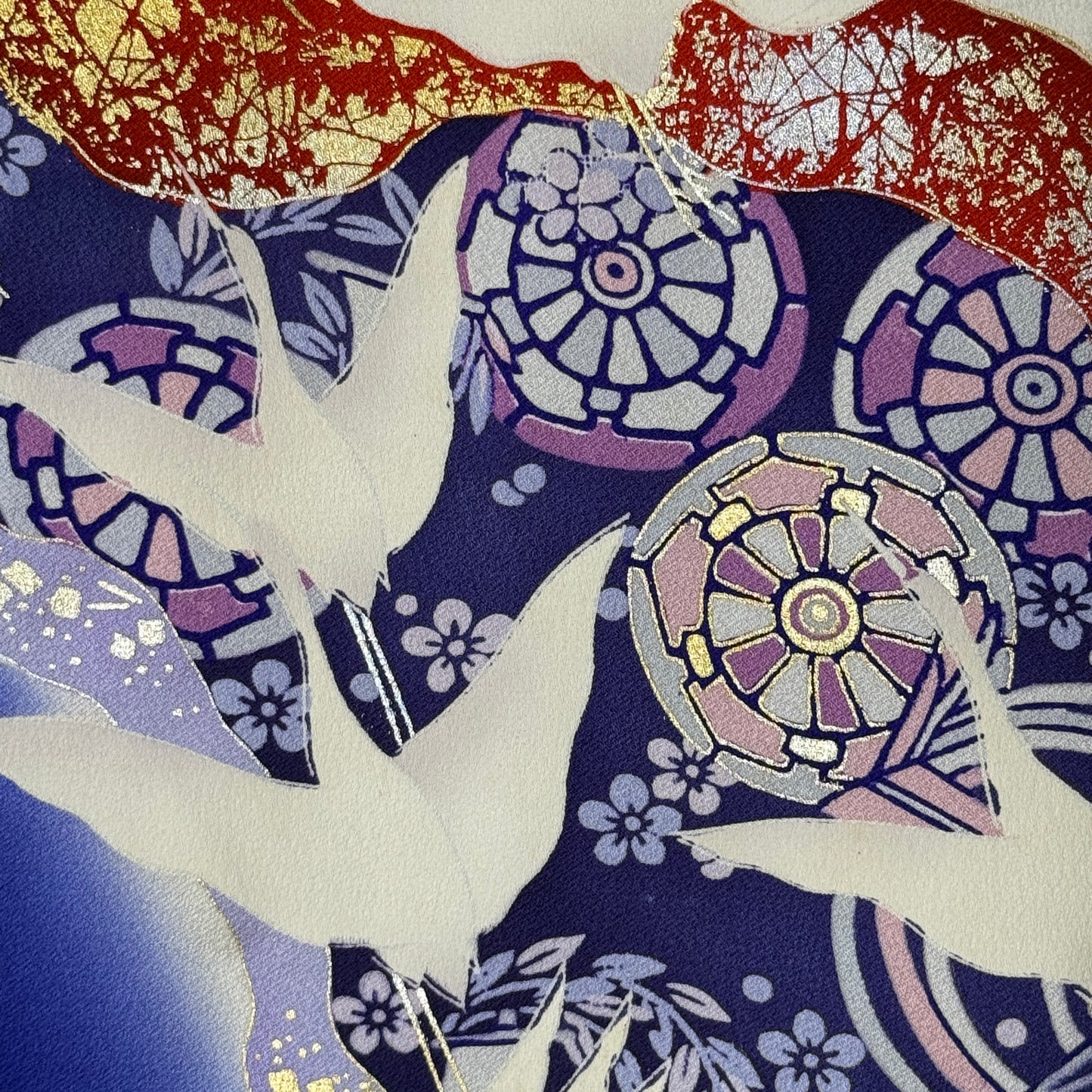 "Blue Odyssey" Vintage Furisode Kimono