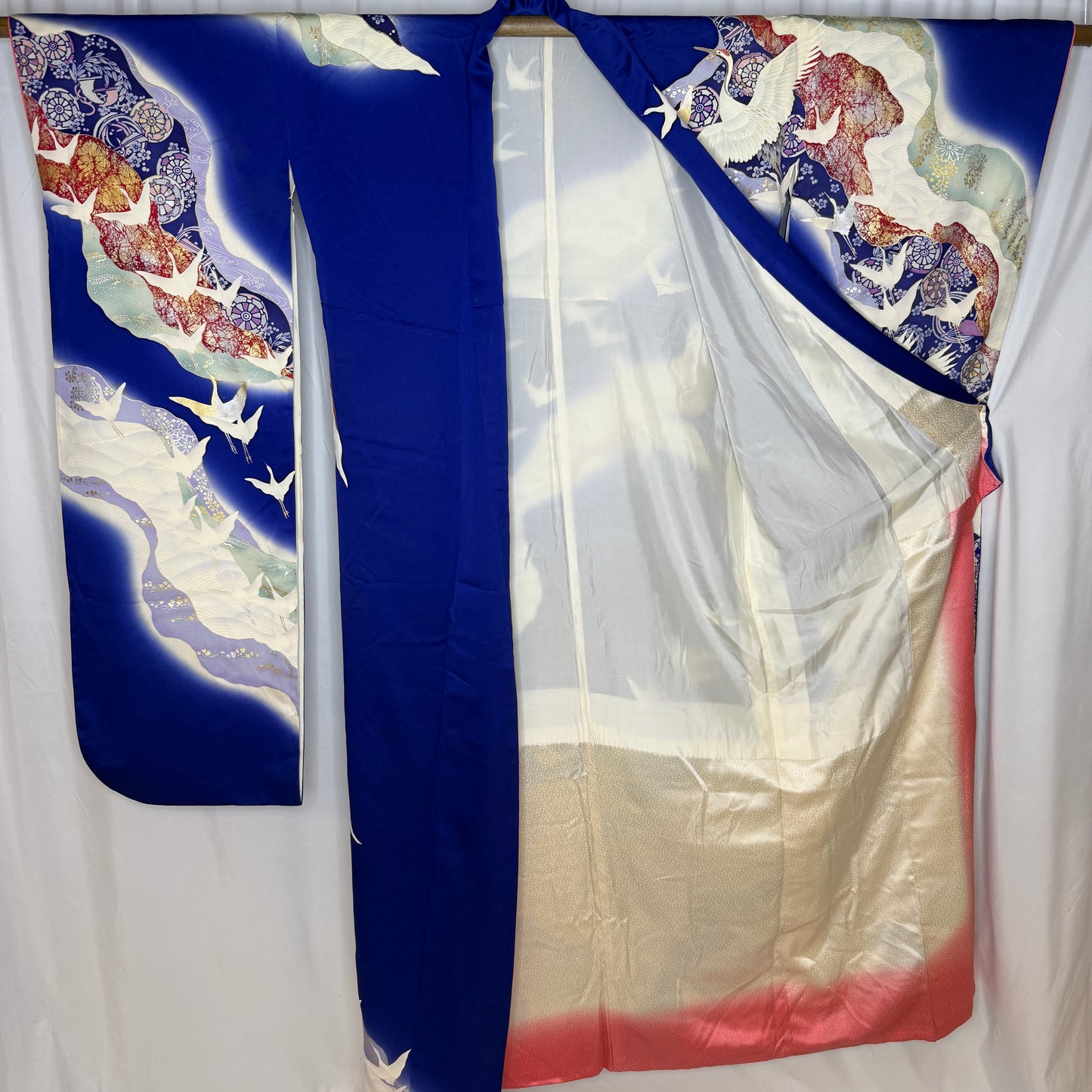"Blue Odyssey" Vintage Furisode Kimono