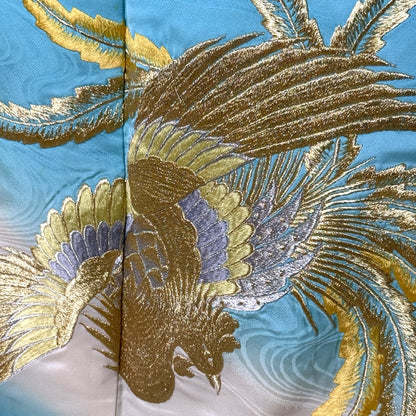 "Phoenix Lagoon" Vintage Furisode Kimono