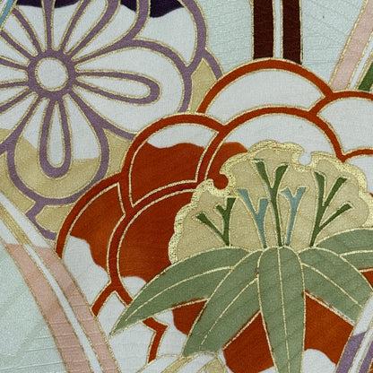 "Autumn Thicket" Vintage Furisode Kimono