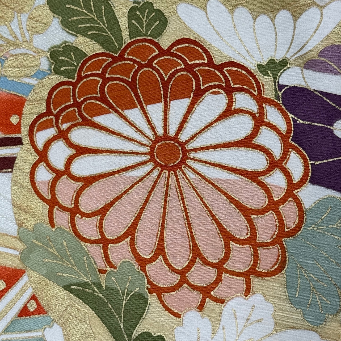 "Autumn Thicket" Vintage Furisode Kimono