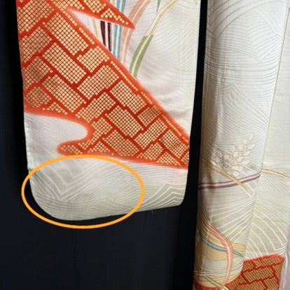 "Autumn Thicket" Vintage Furisode Kimono