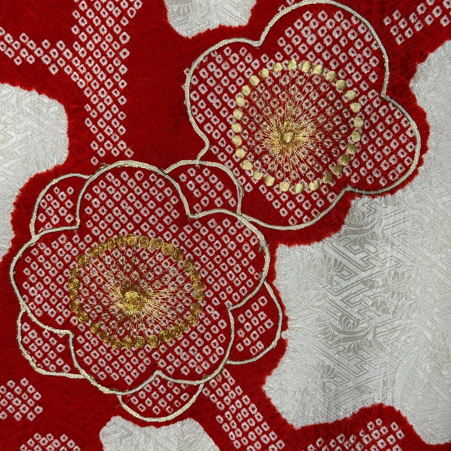 "Winter Bloom" Vintage Furisode Kimono