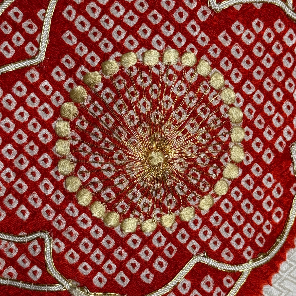 "Winter Bloom" Vintage Furisode Kimono