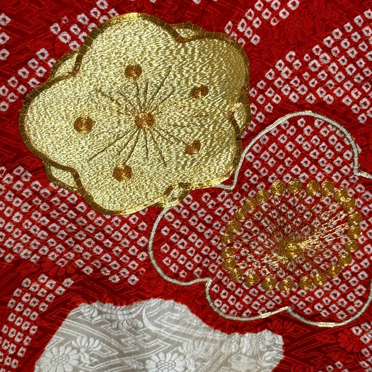 "Winter Bloom" Vintage Furisode Kimono