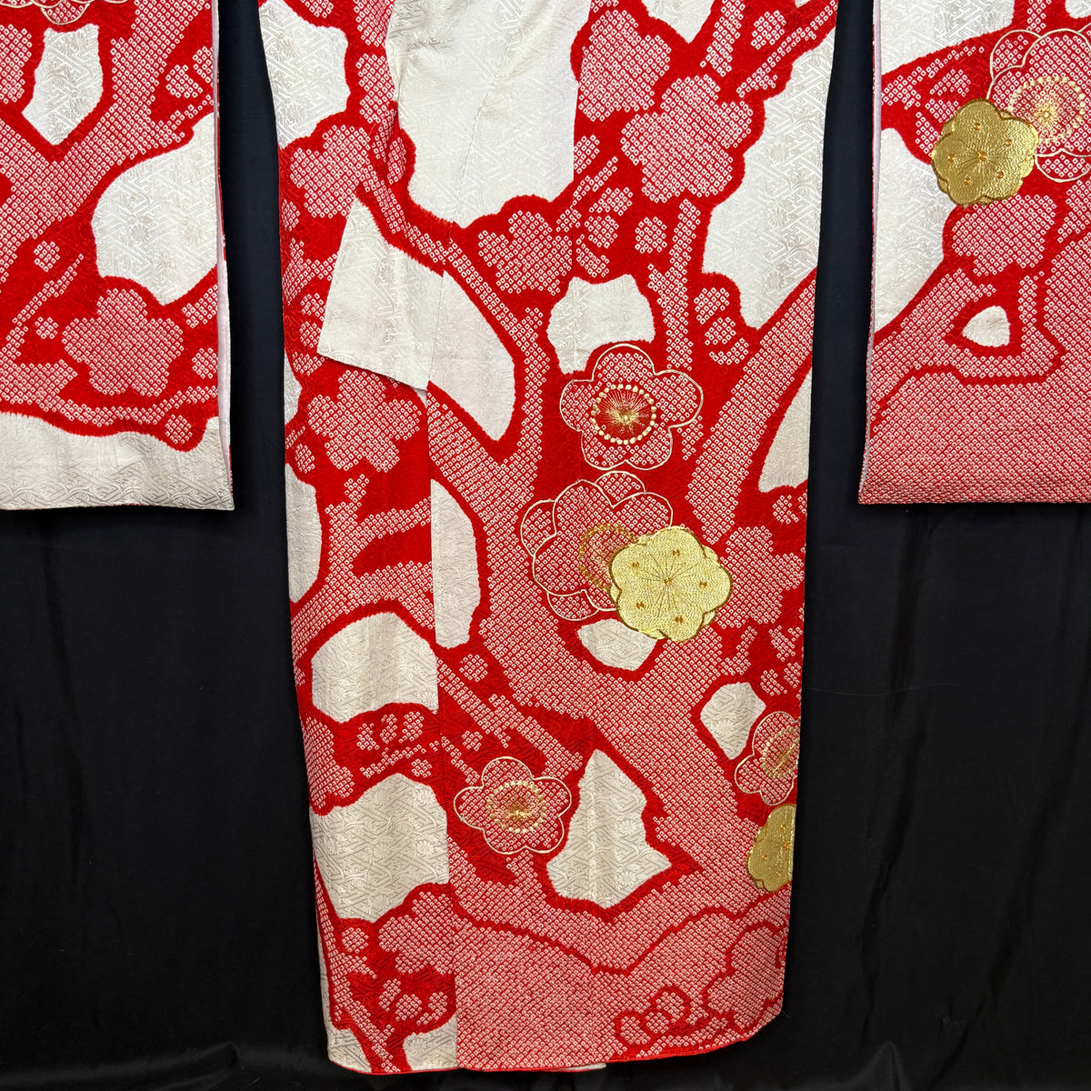 "Winter Bloom" Vintage Furisode Kimono