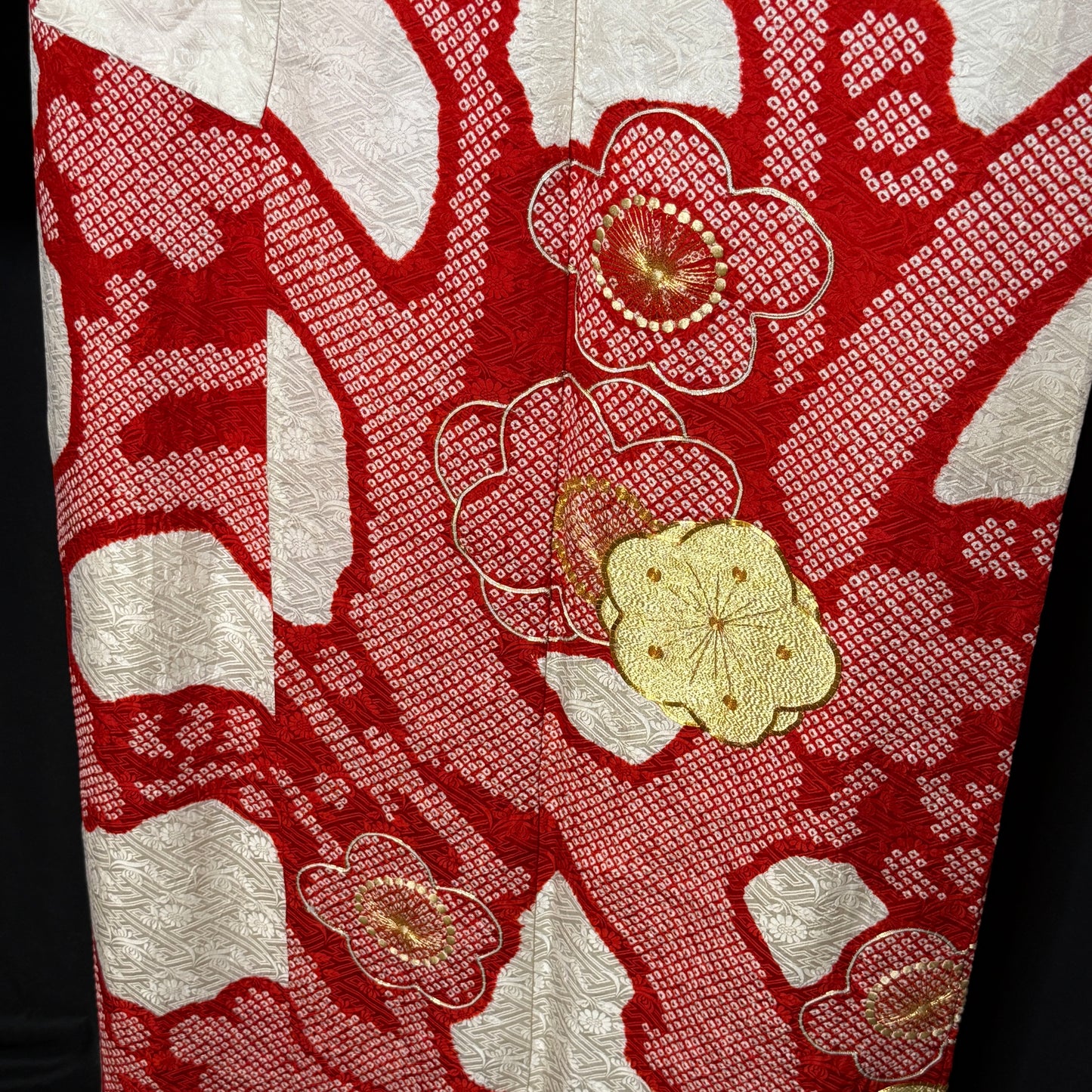"Winter Bloom" Vintage Furisode Kimono