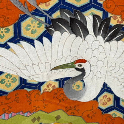 "Garden Fans" Vintage Furisode Kimono