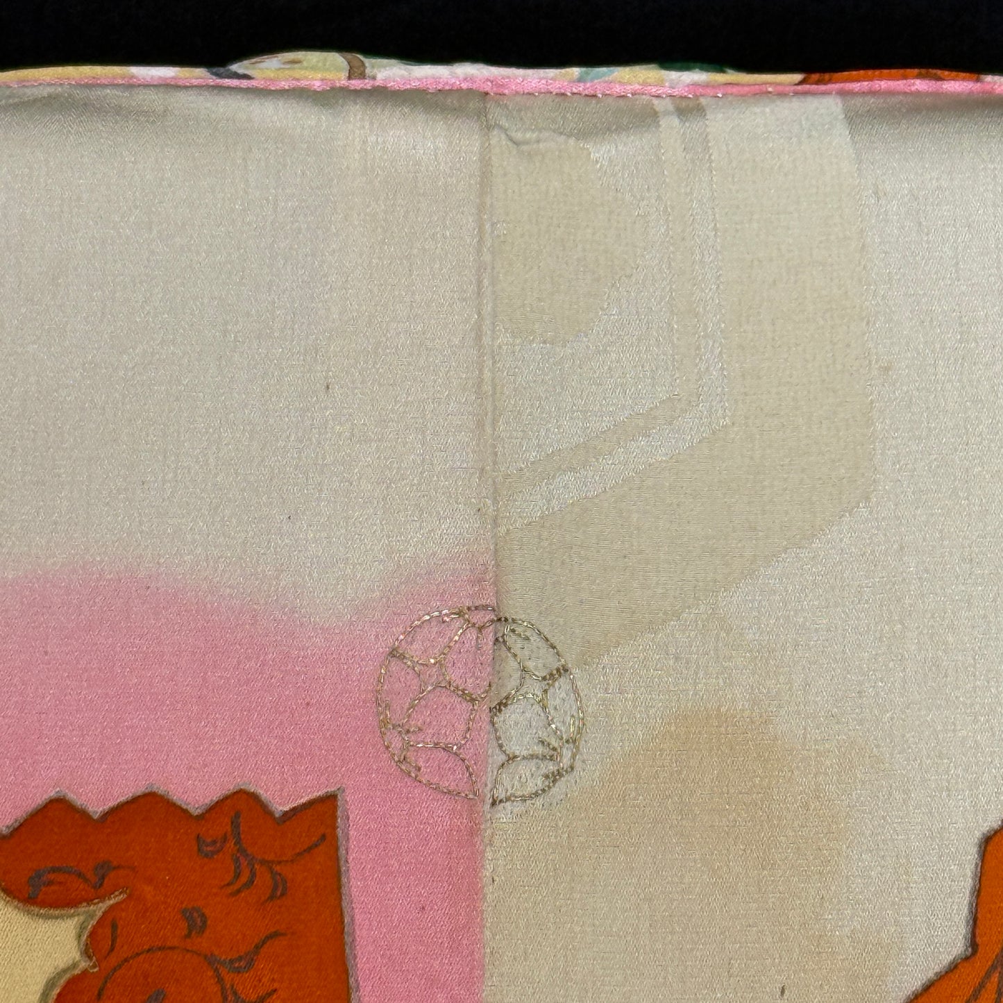 "Garden Fans" Vintage Furisode Kimono