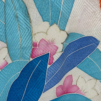"Peony Pop" Vintage Furisode Kimono
