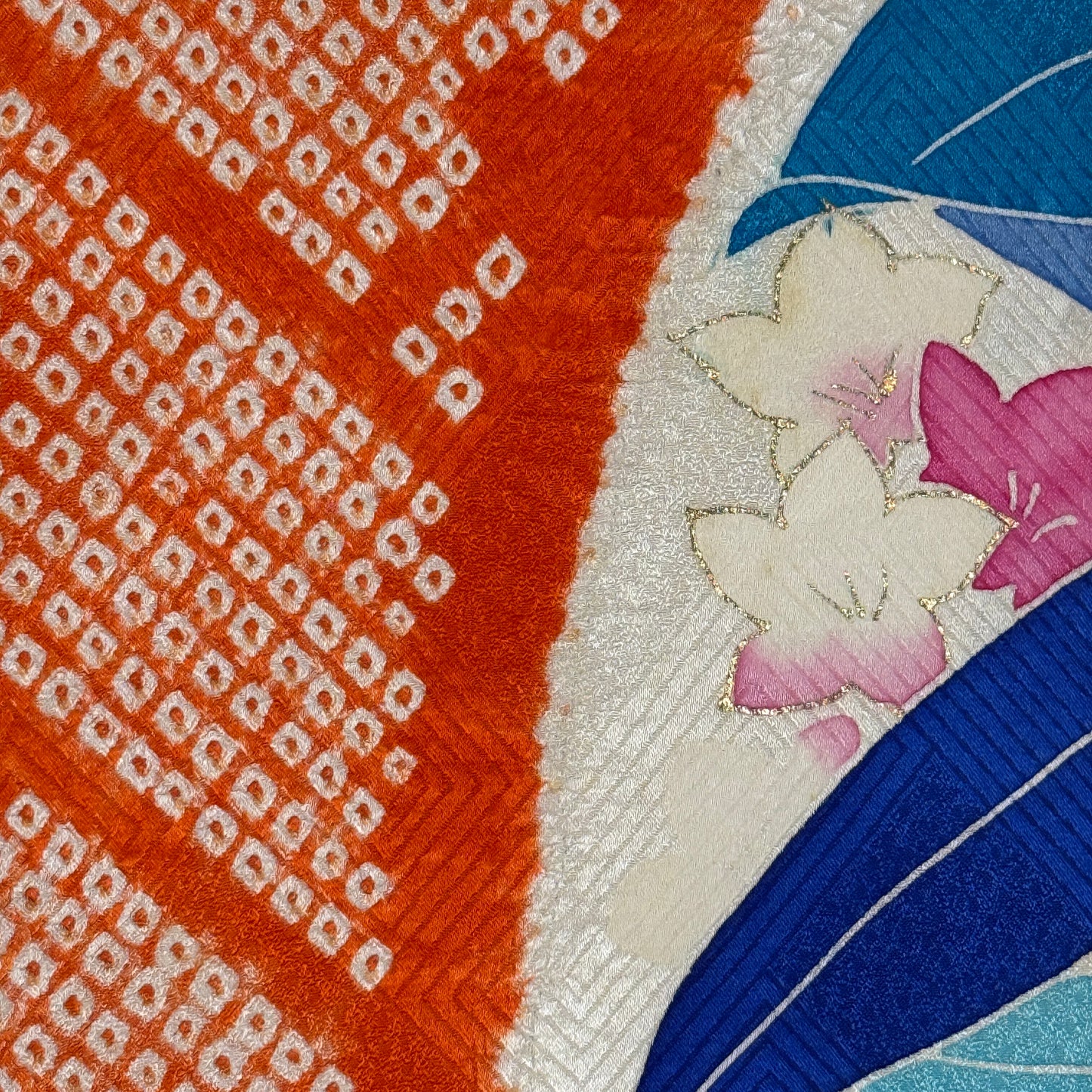 "Peony Pop" Vintage Furisode Kimono