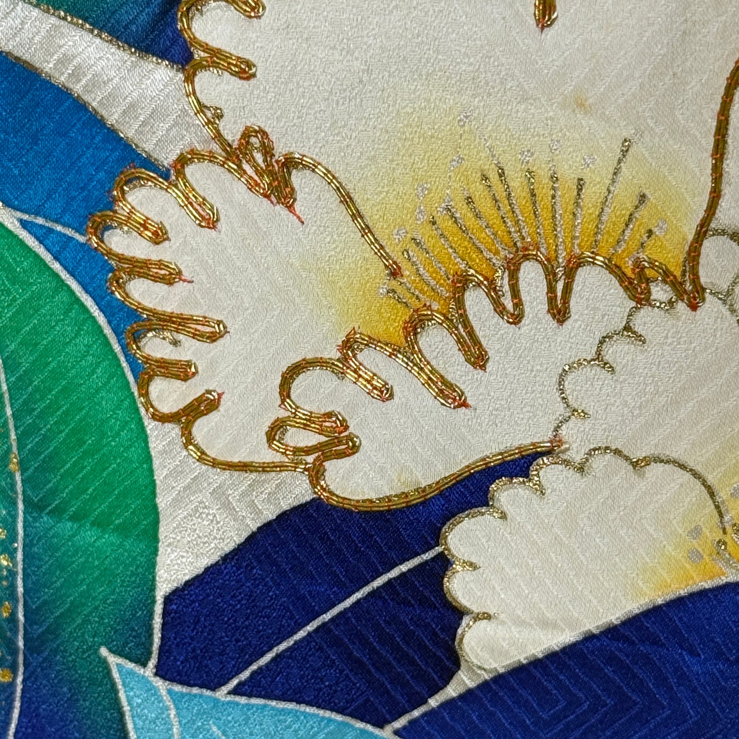 "Peony Pop" Vintage Furisode Kimono