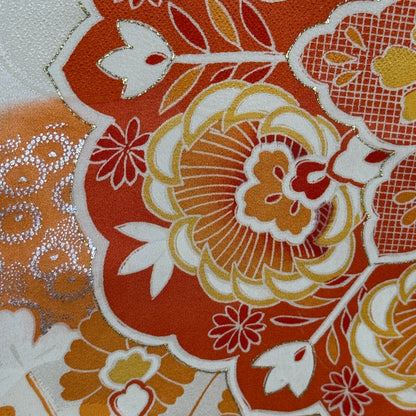 "Sunlit Clouds" Vintage Furisode Kimono