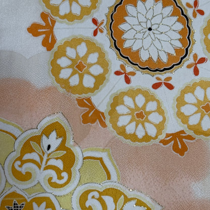 "Sunlit Clouds" Vintage Furisode Kimono