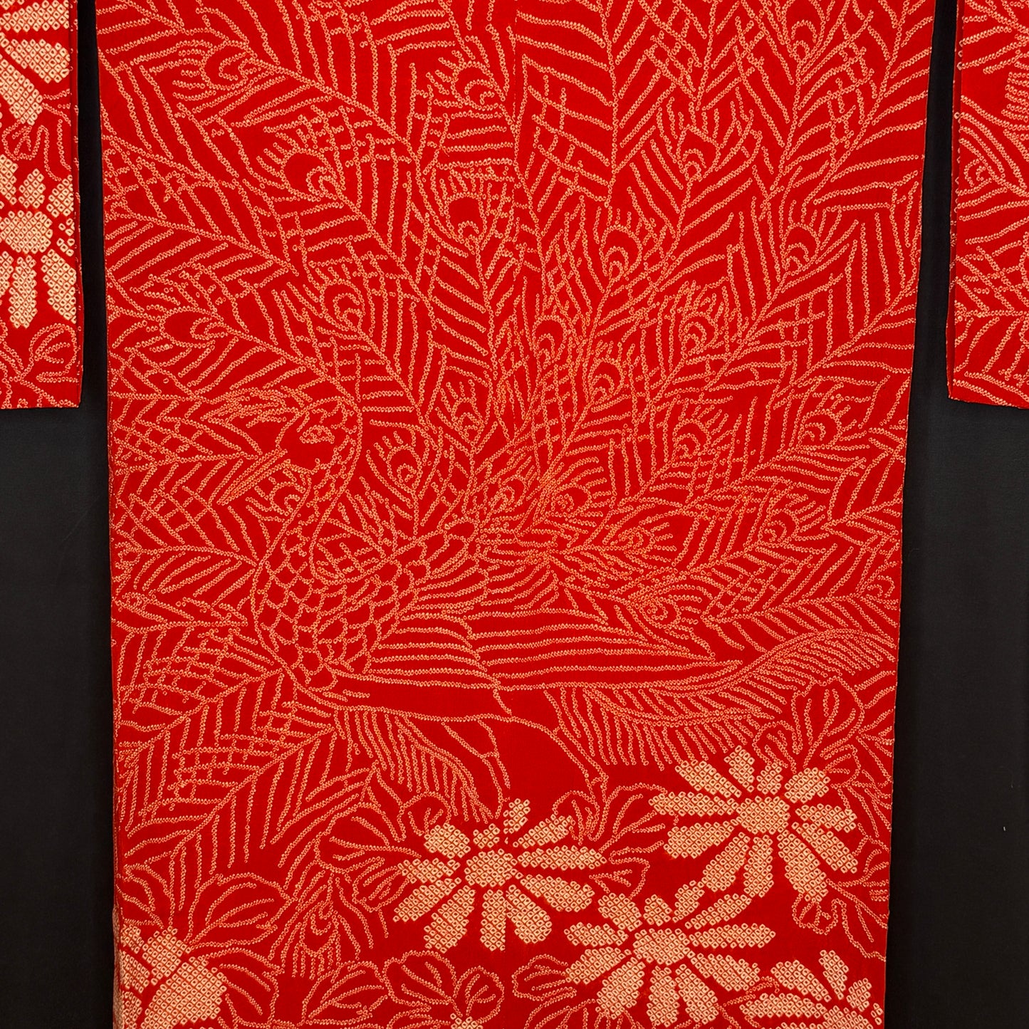 "Shibori Peacock" Vintage Juban Underkimono