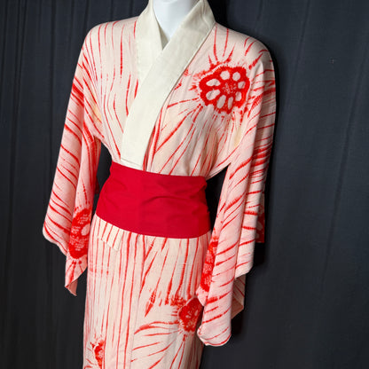 "Suji Shibori" Vintage Juban Underkimono