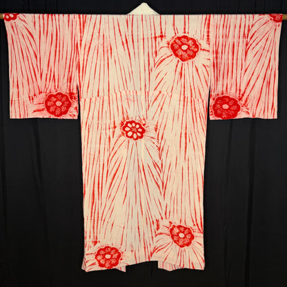 "Suji Shibori" Vintage Juban Underkimono