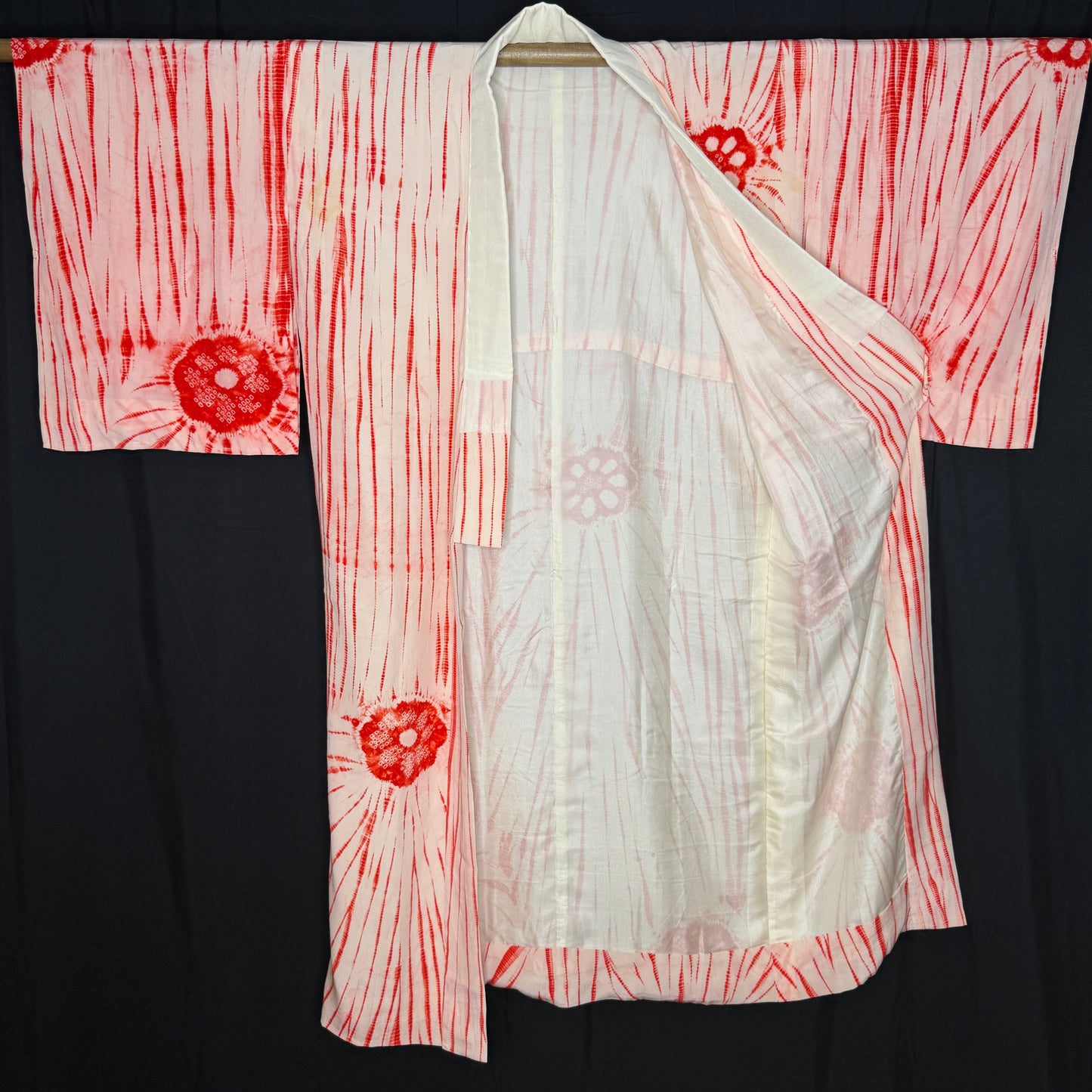 "Suji Shibori" Vintage Juban Underkimono