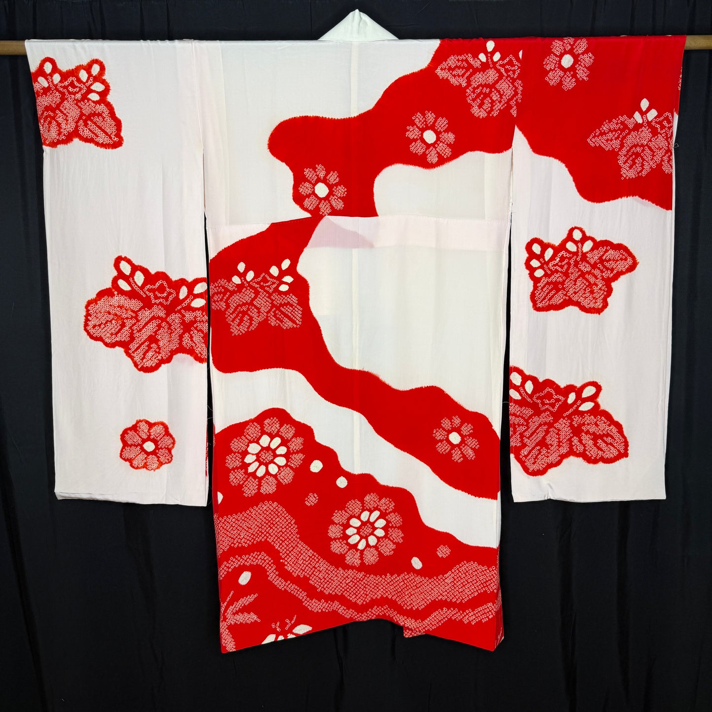 "Paulownia Shibori" Vintage Underkimono