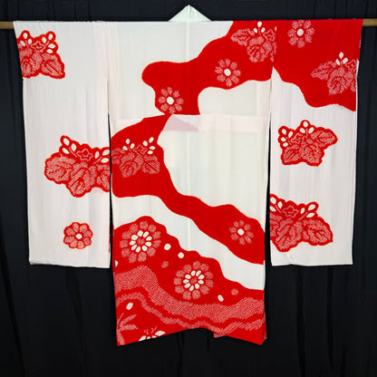 "Paulownia Shibori" Vintage Underkimono