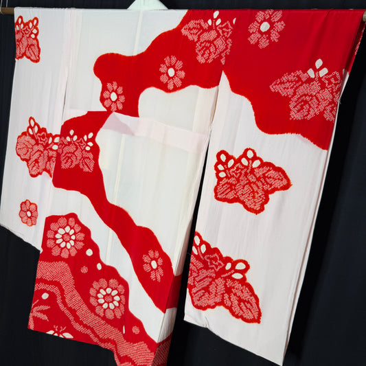 "Paulownia Shibori" Vintage Underkimono