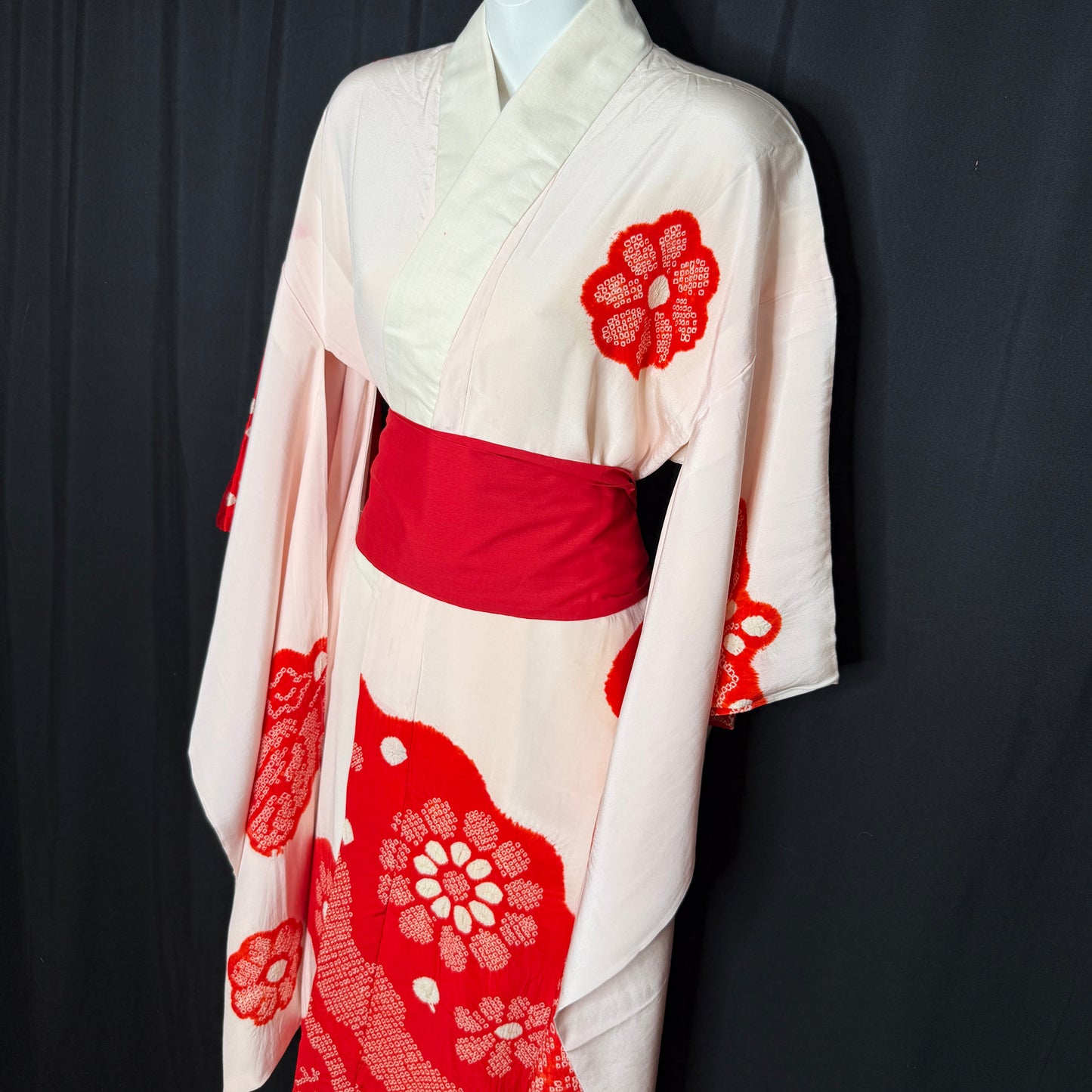 "Paulownia Shibori" Vintage Underkimono