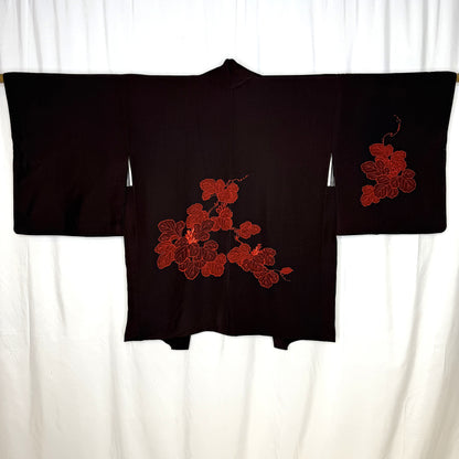 "Tangerine Shimmer" XL Oki Haori Jacket