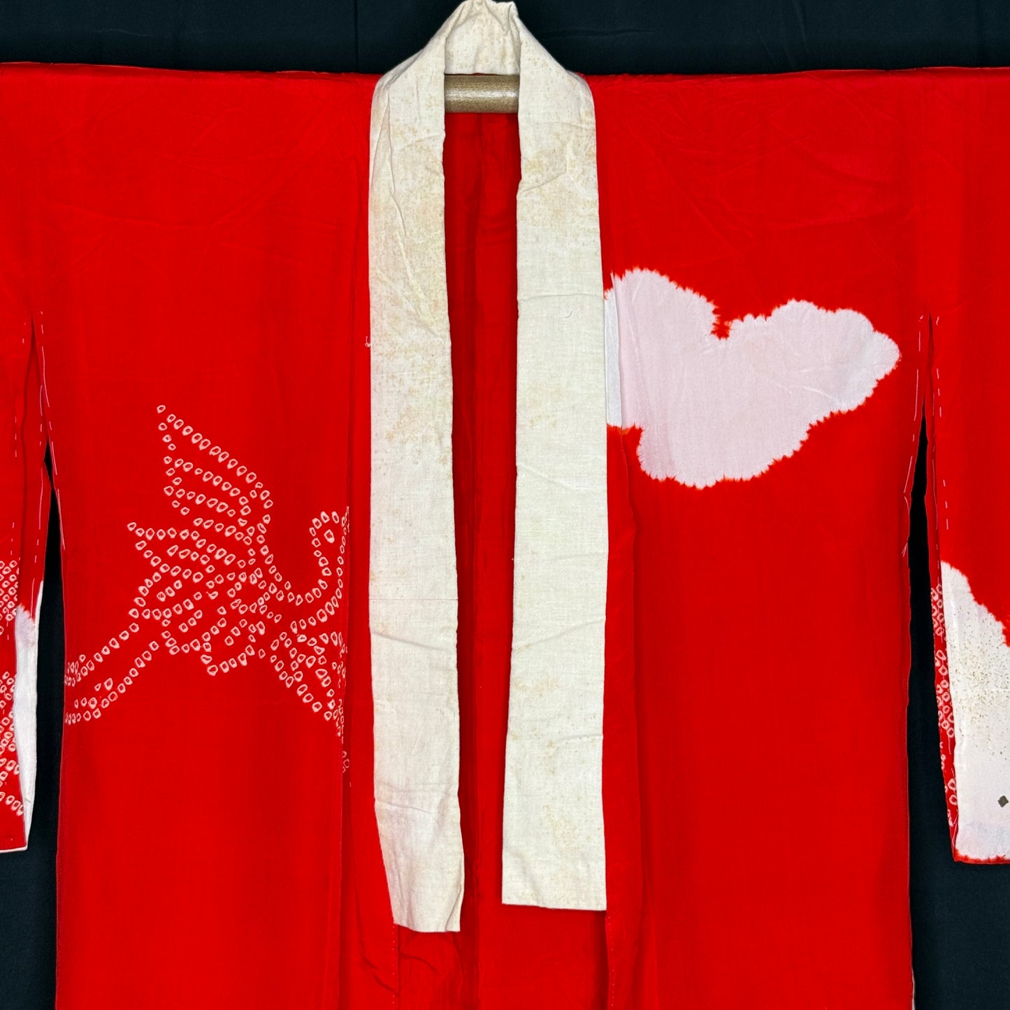 "Cranes in the Clouds" Vintage Juban Underkimono