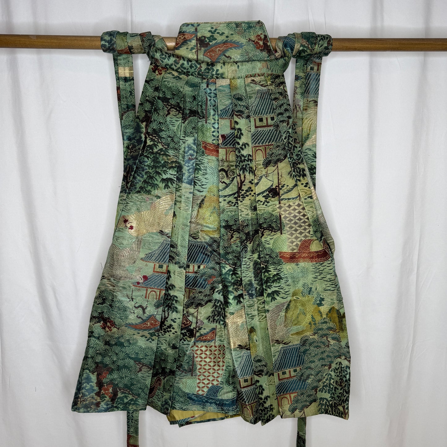 "Woven Landscape" Vintage Boy's Hakama