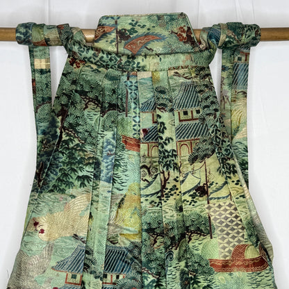 "Woven Landscape" Vintage Boy's Hakama