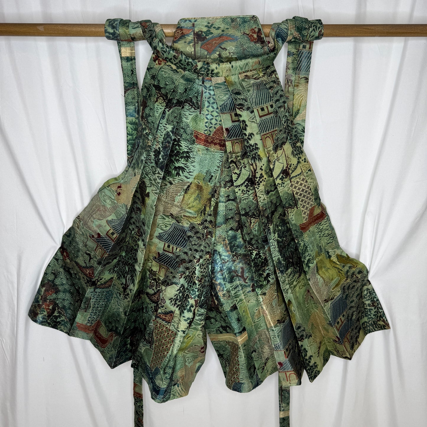 "Woven Landscape" Vintage Boy's Hakama