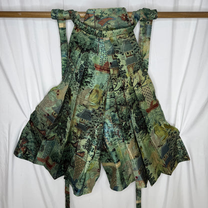 "Woven Landscape" Vintage Boy's Hakama