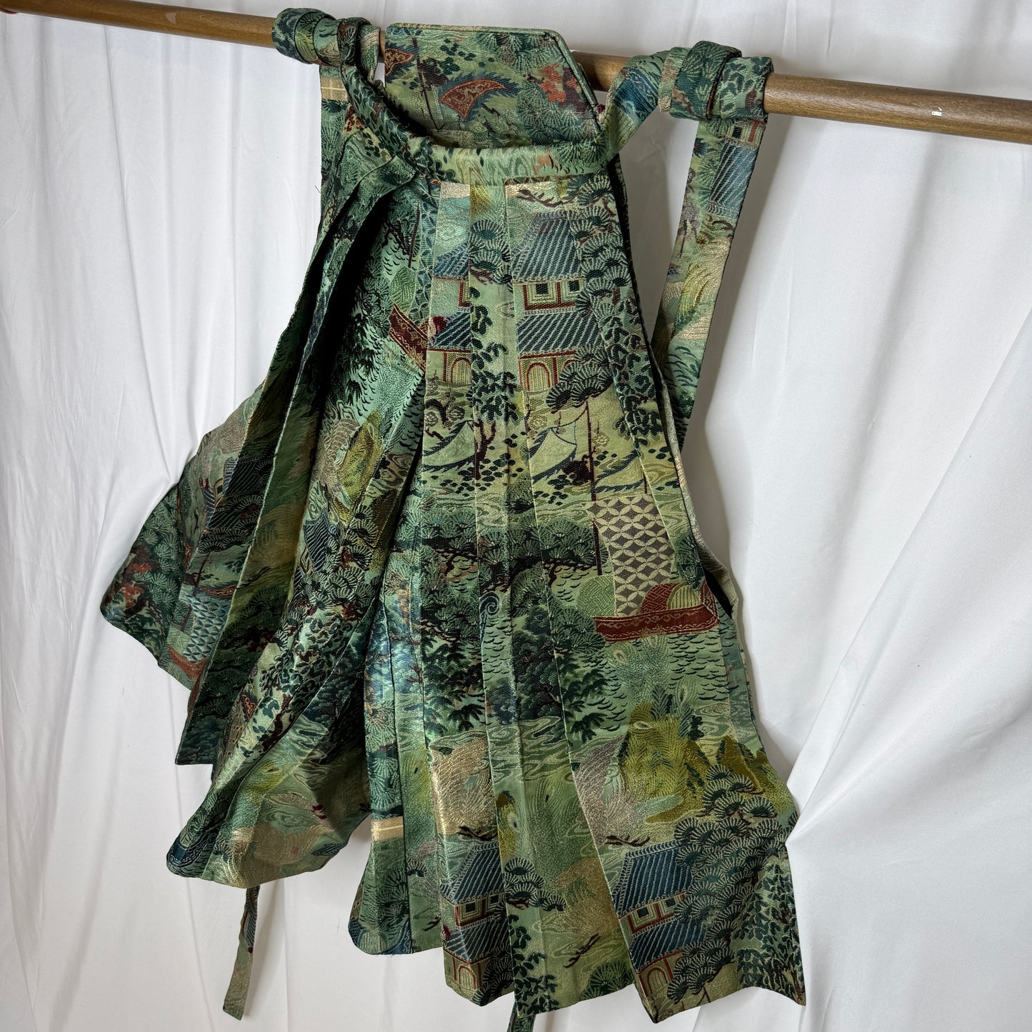 "Woven Landscape" Vintage Boy's Hakama