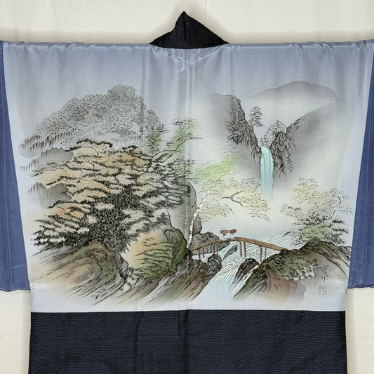 "Crossing the Bridge" Vintage Man's Haori