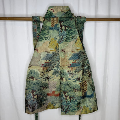 "Woven Landscape" Vintage Boy's Hakama