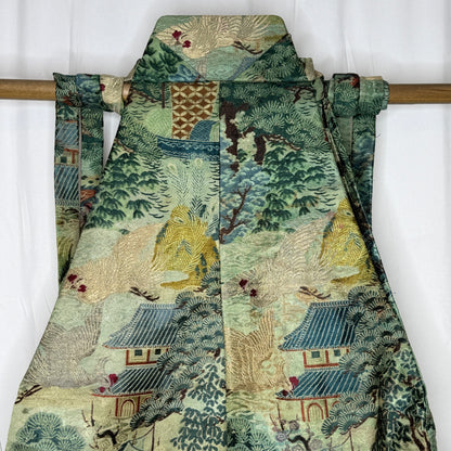 "Woven Landscape" Vintage Boy's Hakama