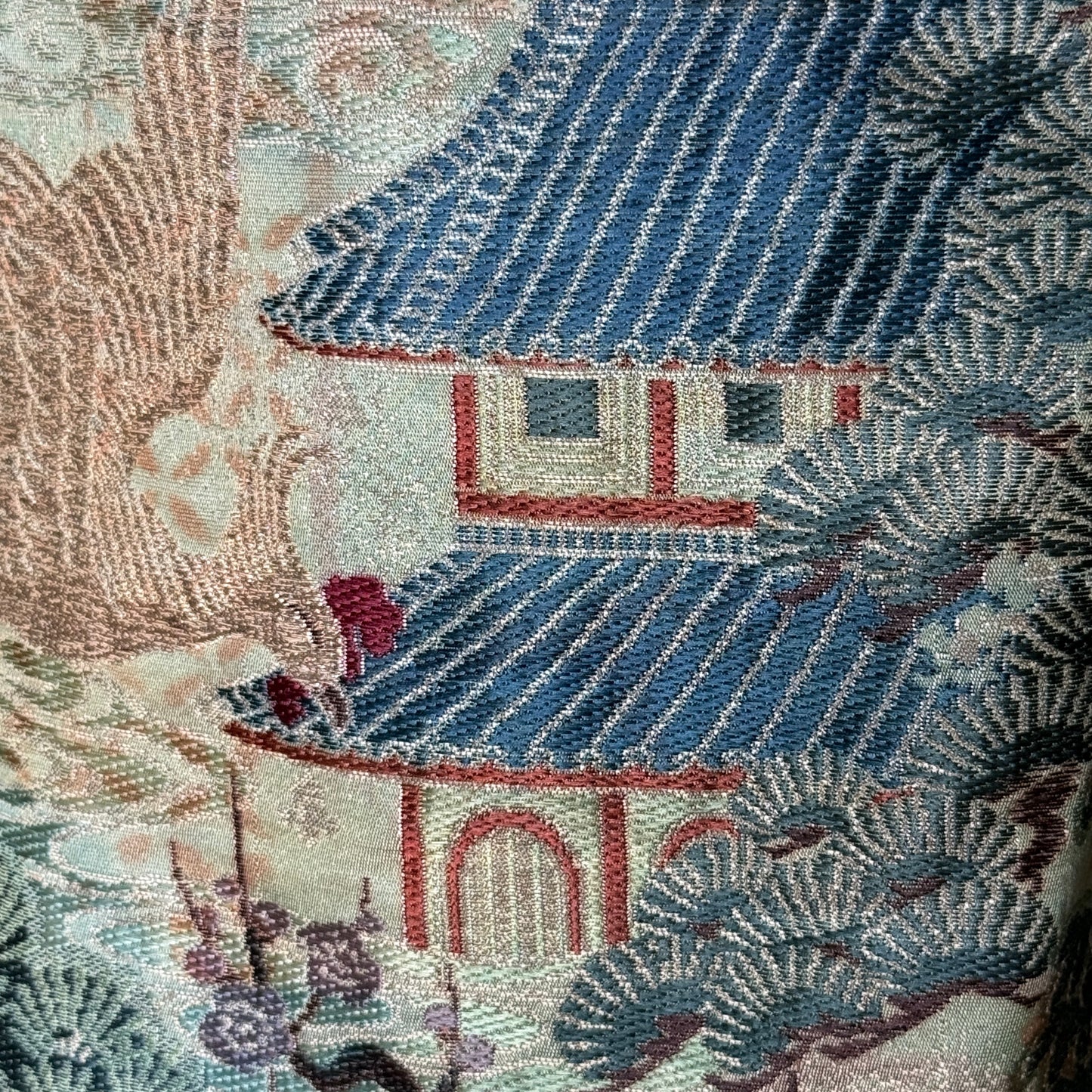 "Woven Landscape" Vintage Boy's Hakama