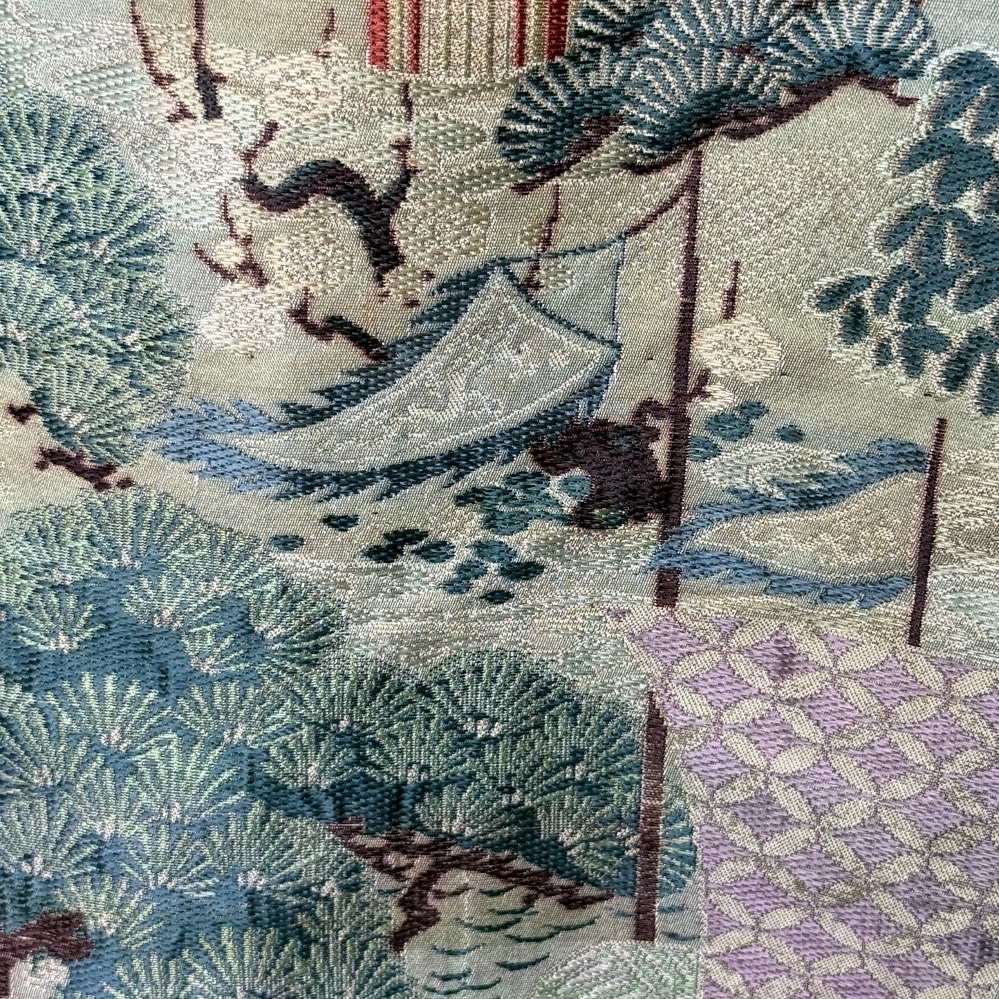 "Woven Landscape" Vintage Boy's Hakama