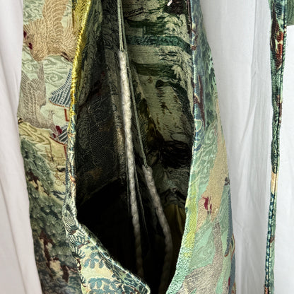 "Woven Landscape" Vintage Boy's Hakama
