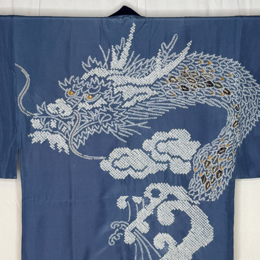 "Shibori Dragon" Man's Juban Underkimono
