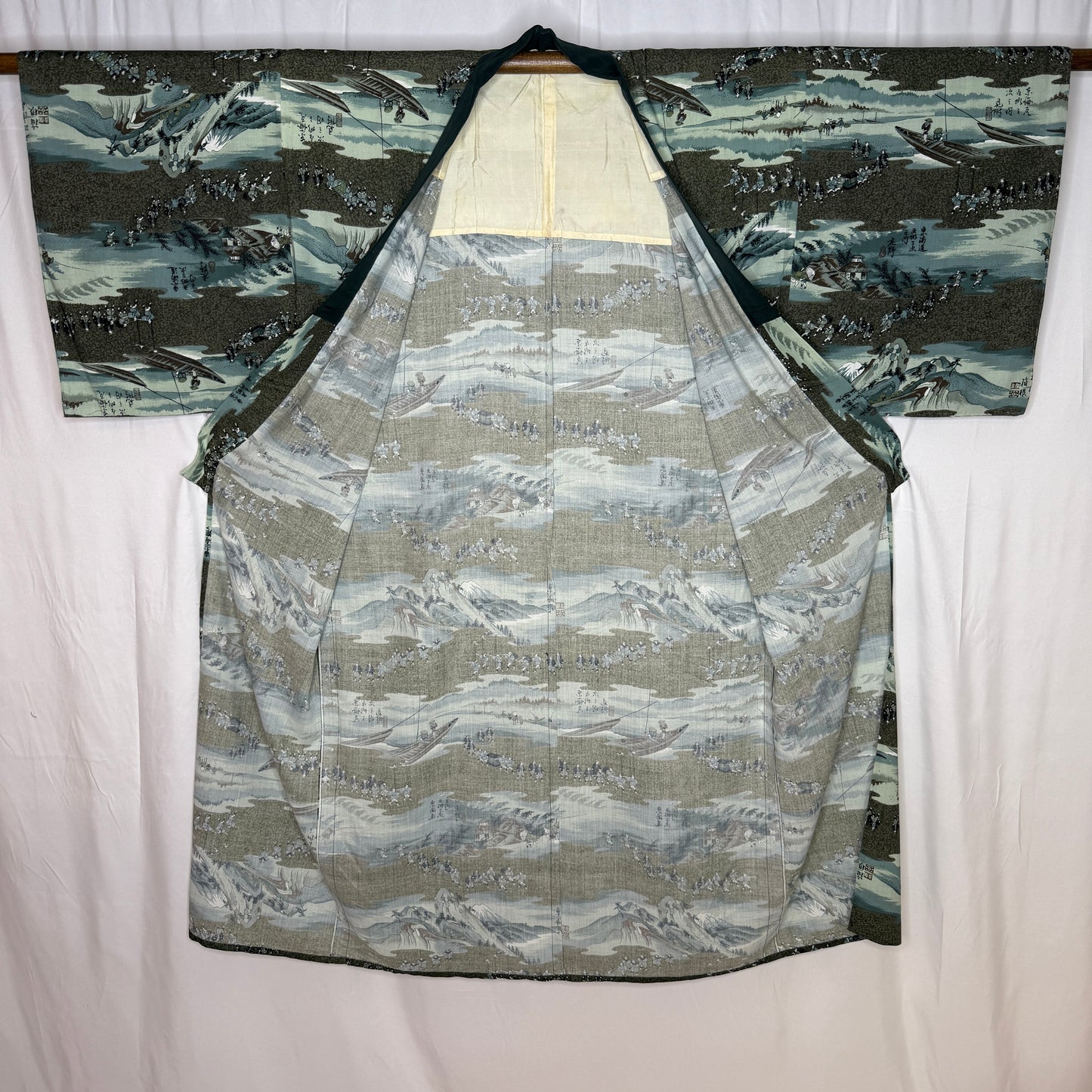 "Travelers" Man's Juban Underkimono