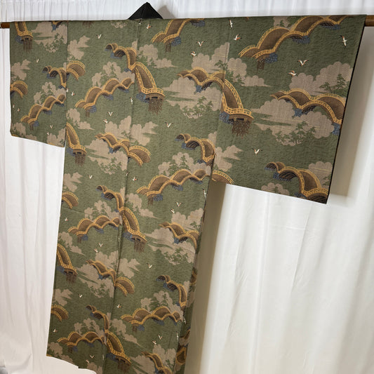 "Kintai Bridge" Man's Juban Underkimono