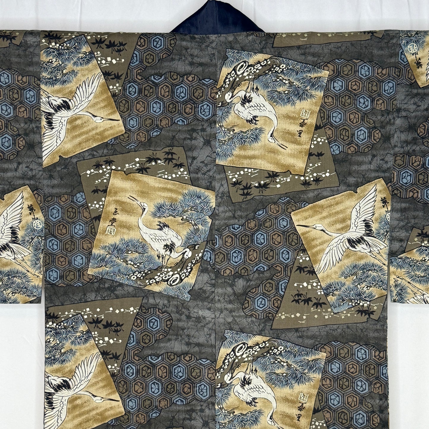 "Crane, Pine, Tortoise" Man's Juban Underkimono