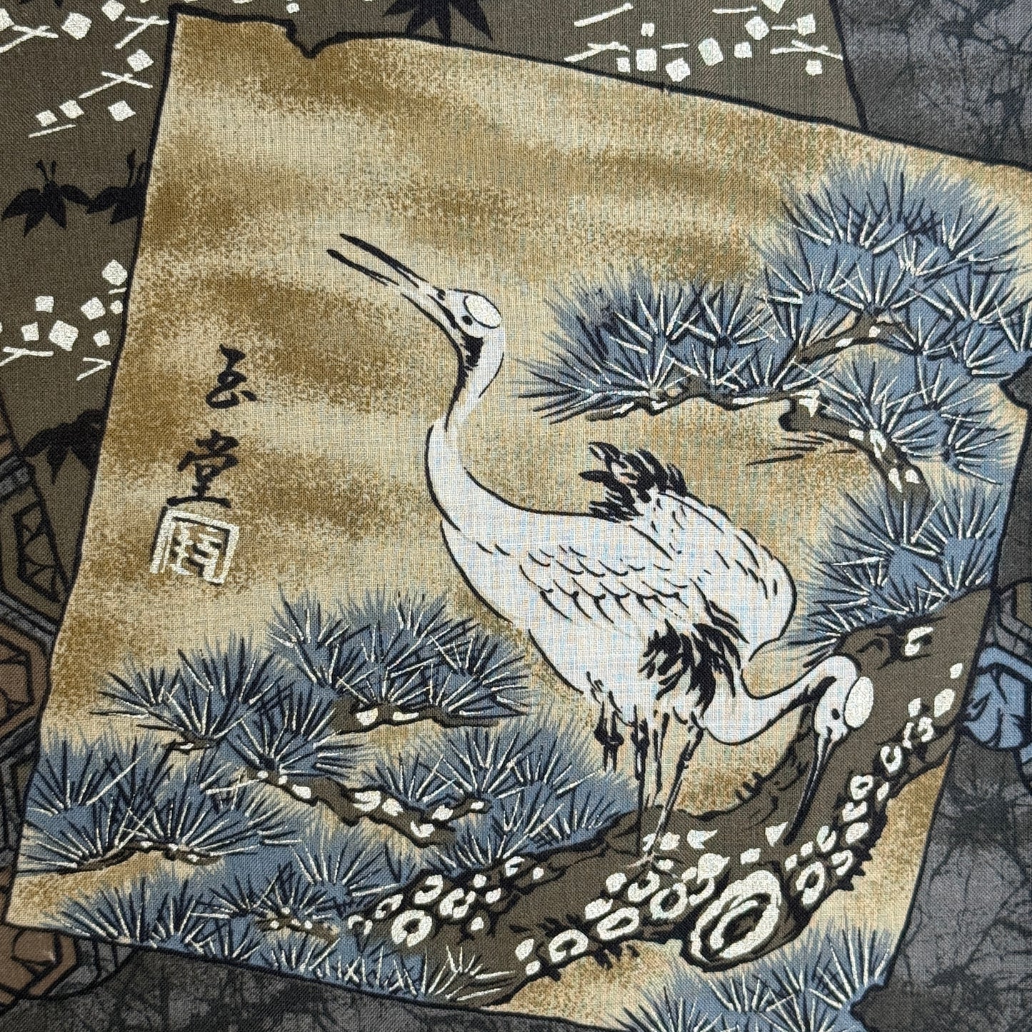 "Crane, Pine, Tortoise" Man's Juban Underkimono