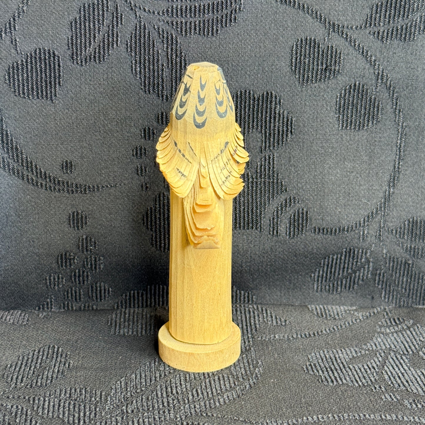 "Falcon Carving" Vintage Wood Sculpture