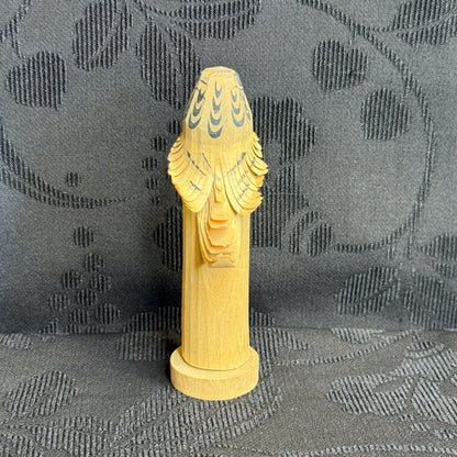 "Falcon Carving" Vintage Wood Sculpture