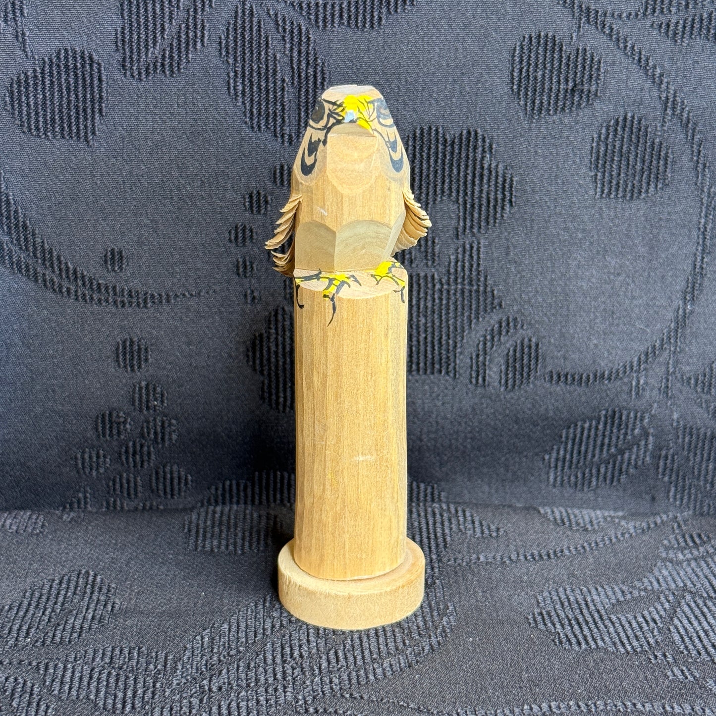 "Falcon Carving" Vintage Wood Sculpture