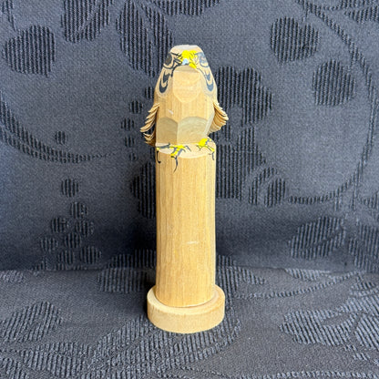 "Falcon Carving" Vintage Wood Sculpture