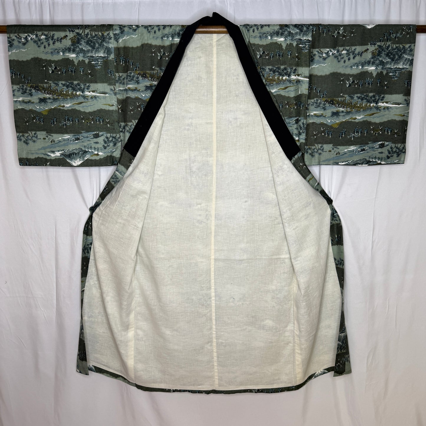 "Tokaido Journey" Man's Juban Underkimono
