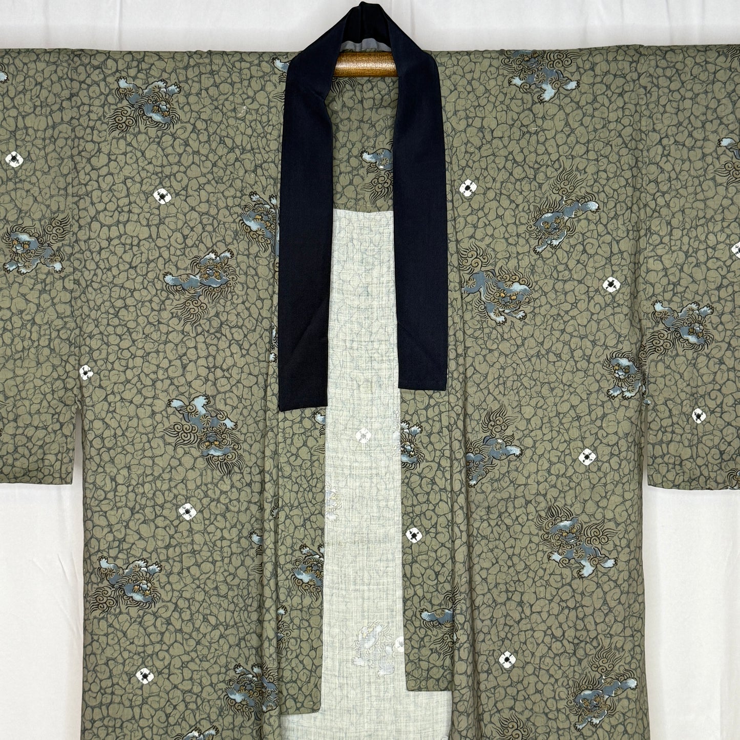 "Karajishi" Man's Juban Underkimono